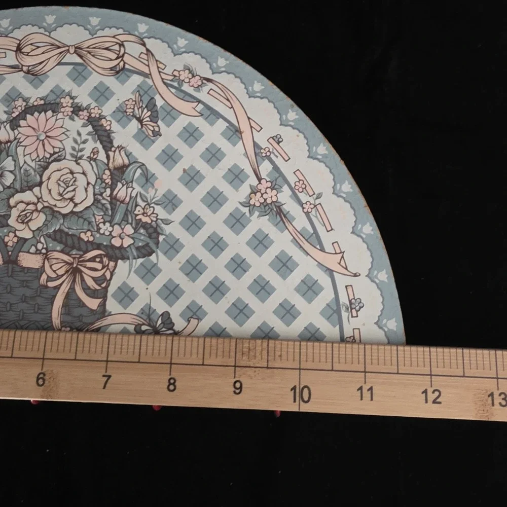 Vintage Country Pink Blue Floral Key Rack Holder Cottagecore Granny Decor‎